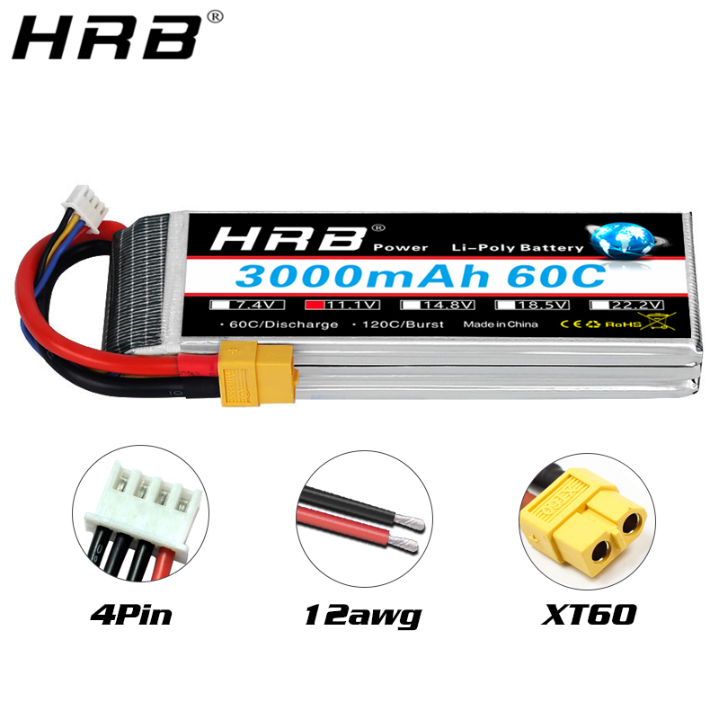 4S Lipo Battery 14.8V 6000Mah - HRB lipo Аккумулятор 2S 3S 4S