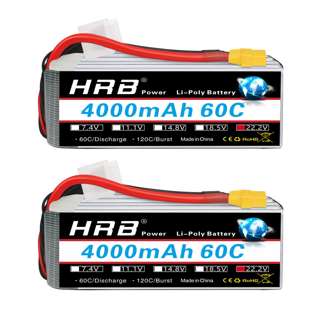 1/2 шт. HRB 6S Lipo аккумулято – обзор и цена 6S Lipo Battery 22.2V 5000Mah