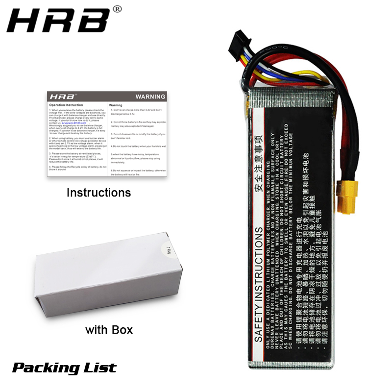 Литиевая батарея HRB 4S 14,8 В – обзор и цена 4S Lipo Battery 14.8V 6000Mah
