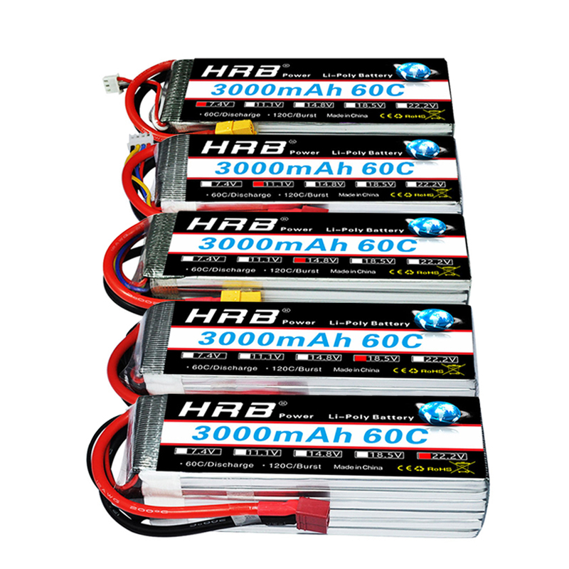 HRB lipo Аккумулятор 2S 3S 4S  – обзор и цена 4S Lipo Battery 14.8V 6000Mah
